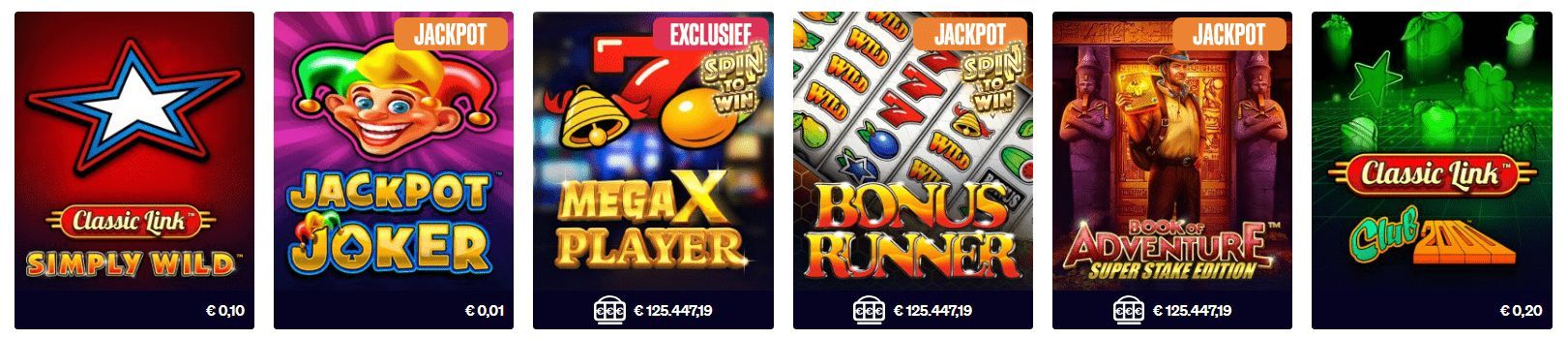 Spellen met Jackpot